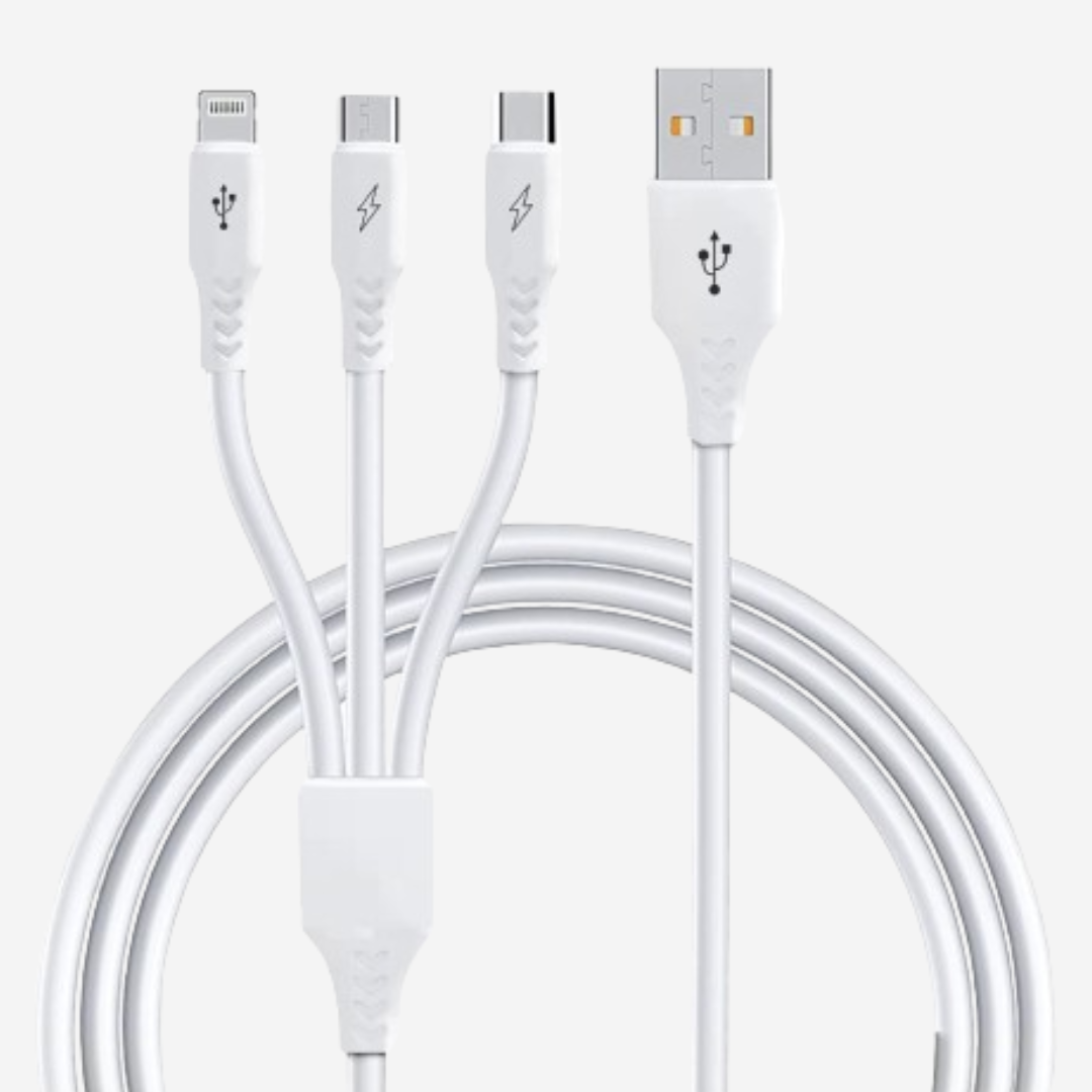 3 in 1 Data Cable 5A (Micro / Type-C / Lightening)