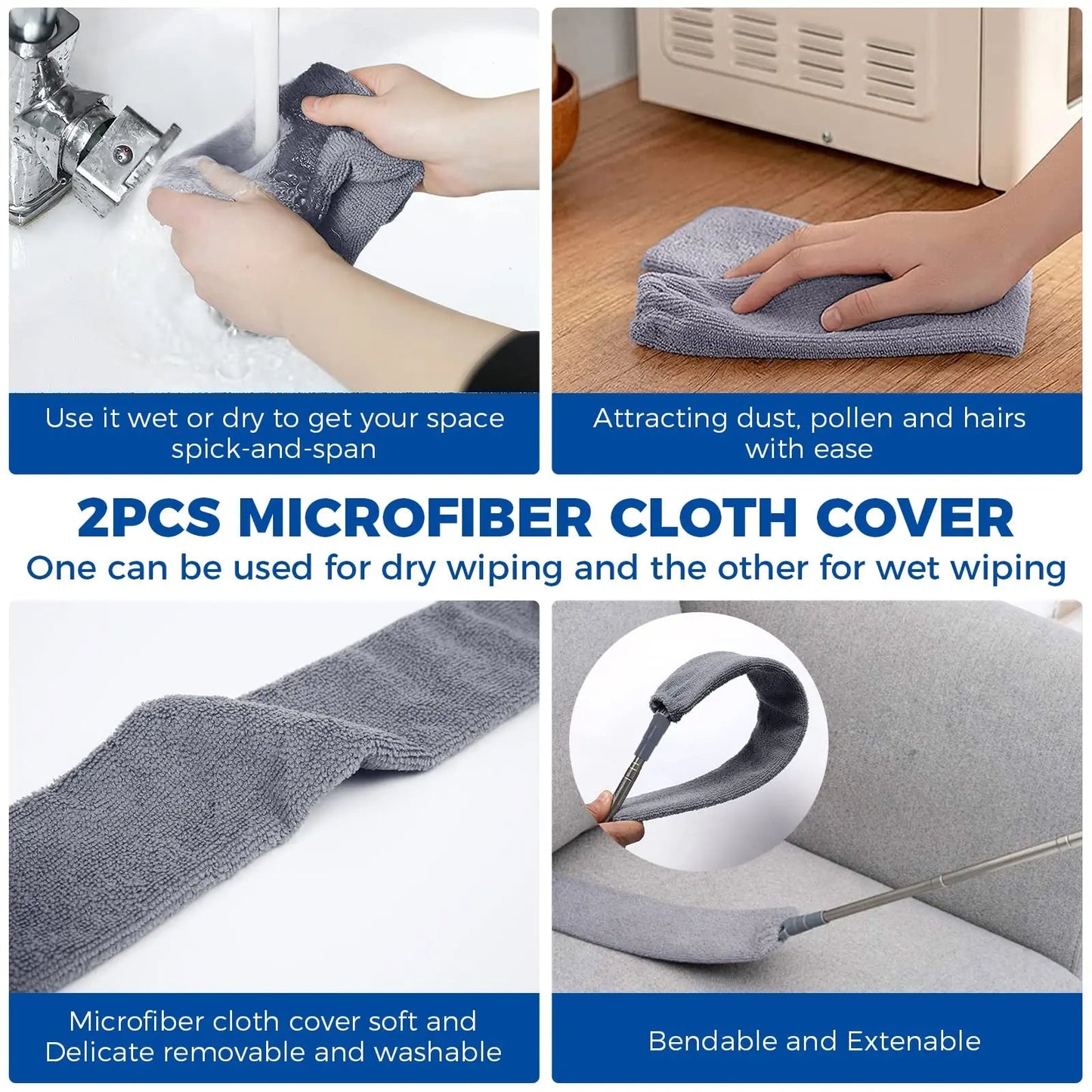 Retractable Gap Dust Cleaner-⚡ ( Removes 99.9% dust & debris )