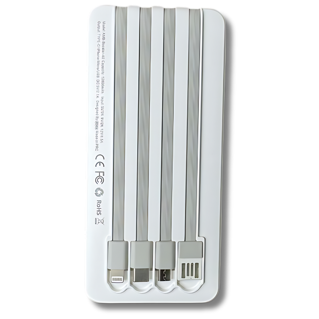 BOOSTER-40 12000 mAH Powerbank With 2 in 1 Cable