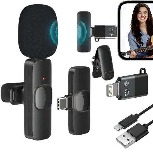 K8 Wireless Mic 2 in 1 For Mobile Type-C & Lightning
