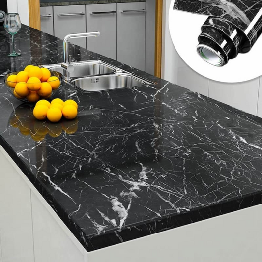 Marble Sheet ( Pack Of 1 Roll)Waterproof Heat Resistant Sheet For Living Room, Bathroom, Kitchen , Wallpaper ( 60 X 200 Cm )